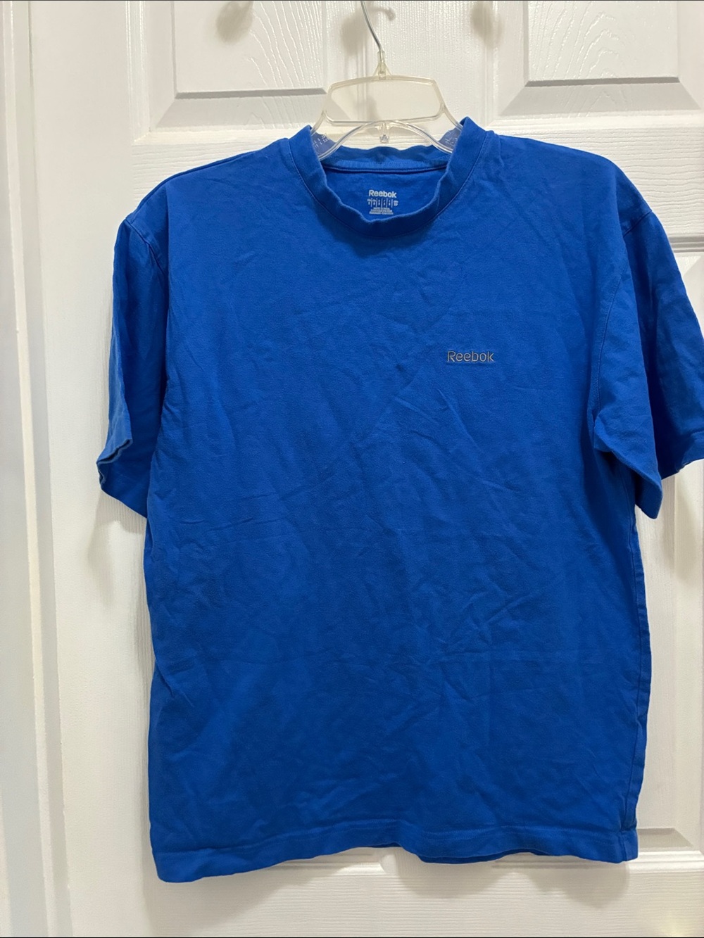 VINTAGE Men’s Reebok Men’s Short Sleeve Crew Tee Royal Blue Sz S COTTON